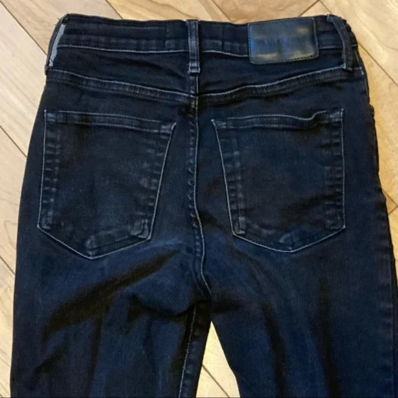 Everlane High Rise black skinny jeans size 25 ankle length - Picture 10 of 11